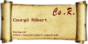 Csurgó Róbert névjegykártya